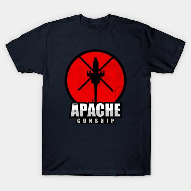 AH-64 Apache Patch (distressed) T-Shirt by TCP